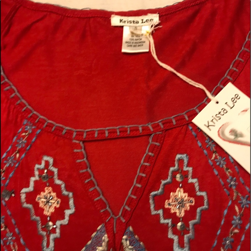 Krista Lee embroidered top